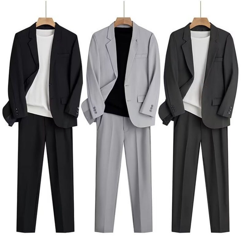 Sale Thin Loose Drape Suit Men'S Business Formal Casual Trendy Stylish Blazer Jacket - Image 2